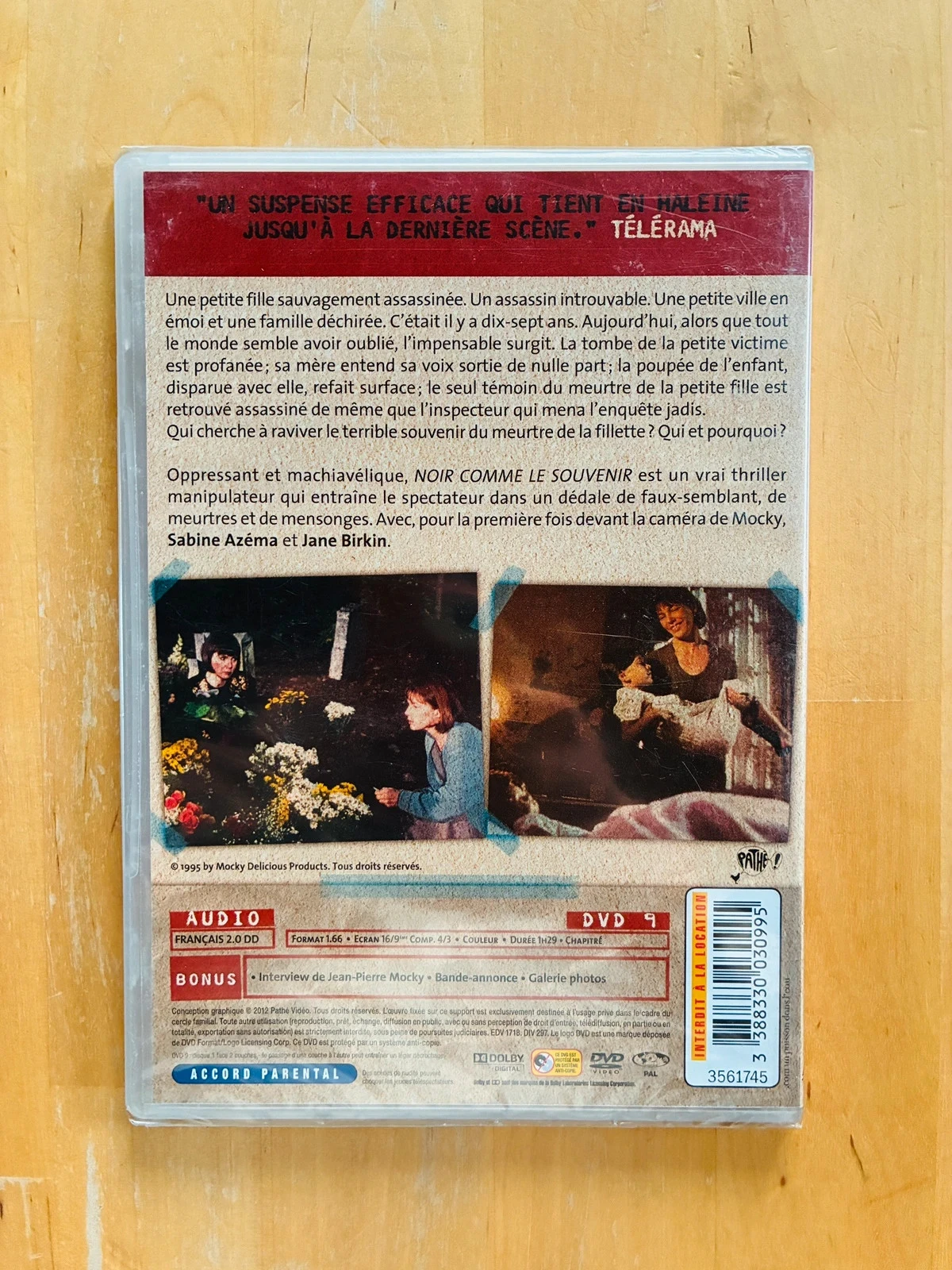 DVD Noir comme le souvenir van Jean-Pierre Mocky. – photo 2